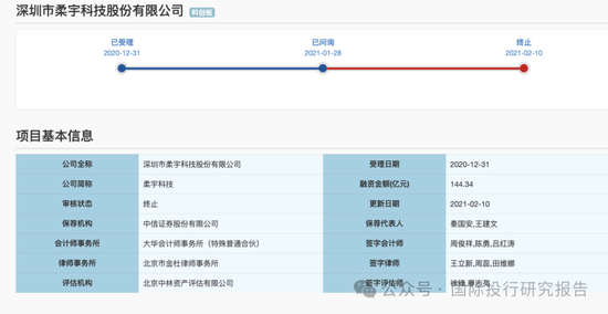 柔宇科技破产令人唏嘘！2020年曾申请科创板上市融资144.34亿，中介机构包括中信证券和大华所  第6张