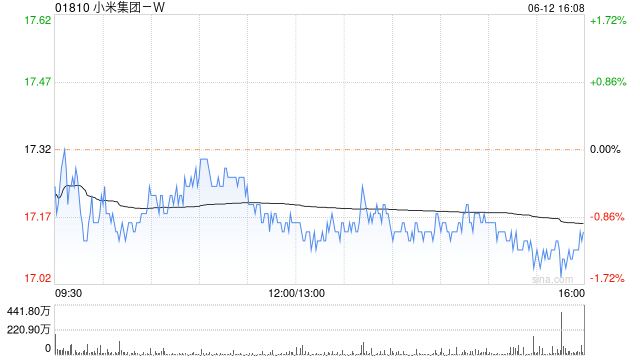 小米集团-W6月12日斥资4801.75万港元回购280万股  第1张