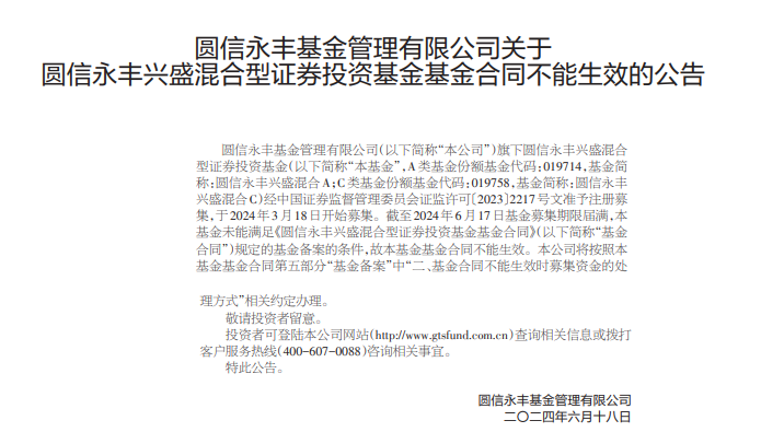 又一只基金发行失败，部分次新基金规模快速下降