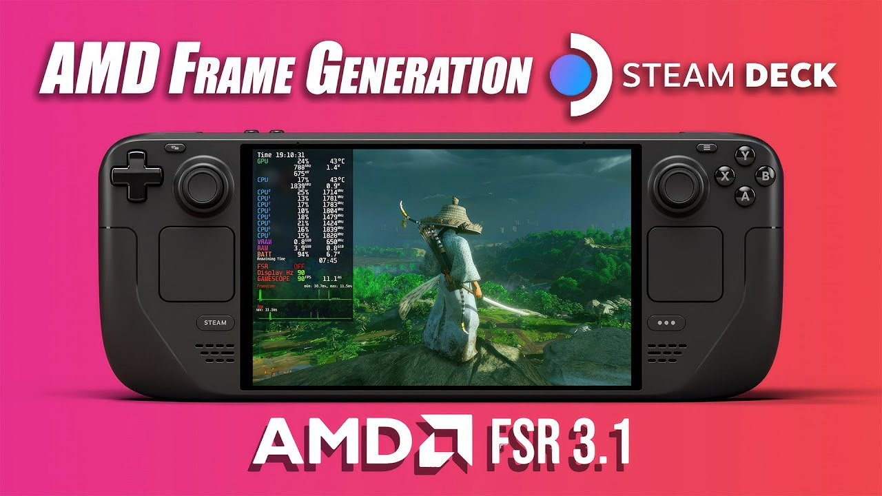 AMD FSR 3.1 和帧生成技术助力，Steam Deck 游戏体验更上一层楼  第1张