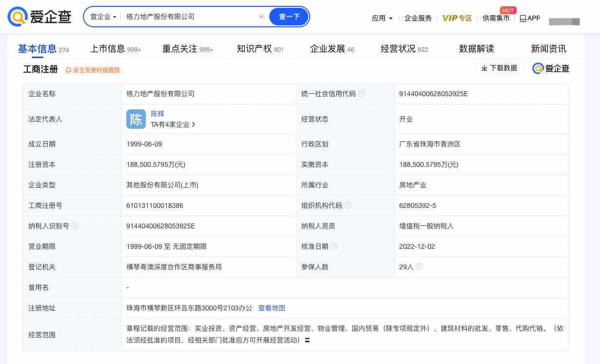 格力地产逐渐退出房地产行业，近35%的子公司已注销  第2张