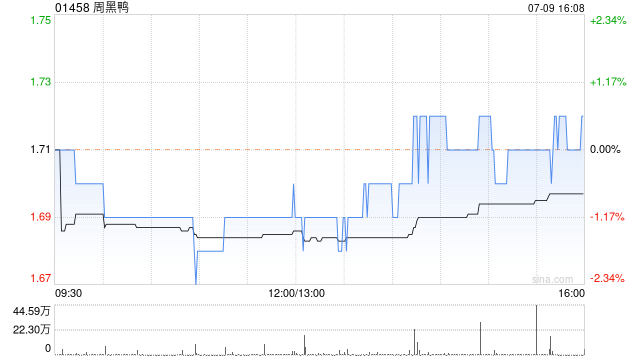 周黑鸭7月9日斥资203.79万港元回购119.35万股  第1张