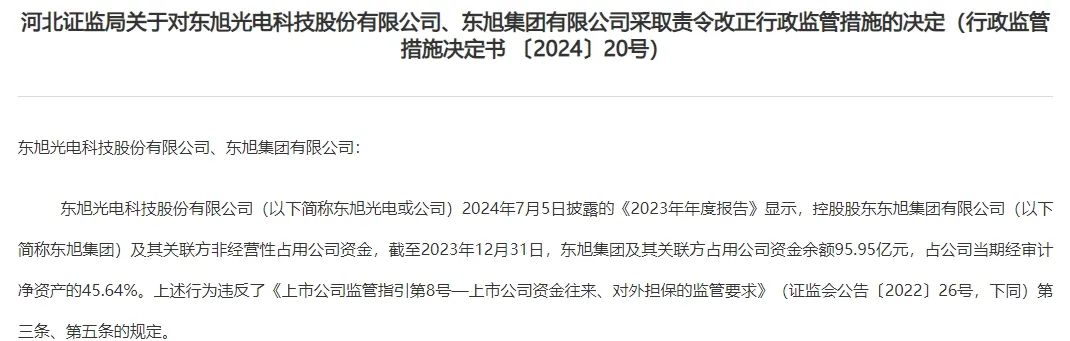 母公司占用资金逾170亿元！证监会责令改正  第1张