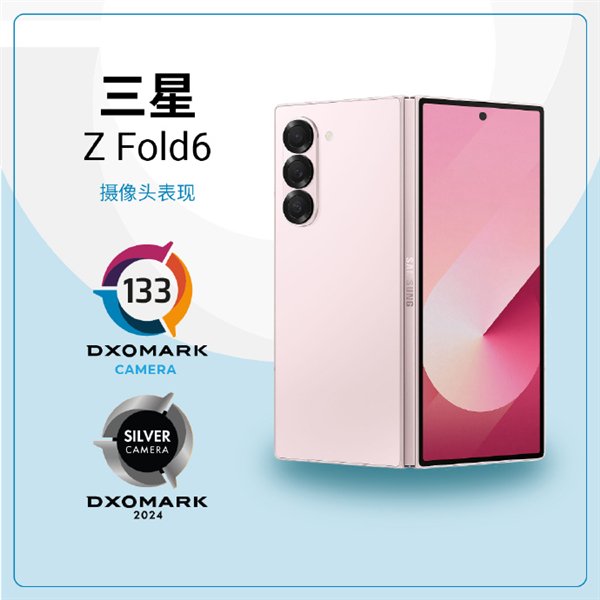 三星Galaxy Z Fold 6 DXO影像成绩出炉：133分 折叠屏第一  第1张