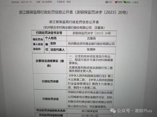 中信银行一支行罕见拟被吊销营业执照，市场监管部门都联系不上