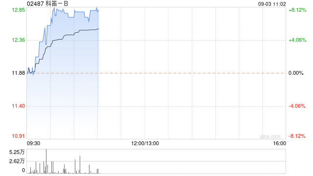 科笛-B早盘持续涨超7% 机构称明年为公司关键商业年