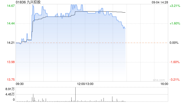 九兴控股午后涨逾3% 获大摩将目标价上调至16.20港元  第1张