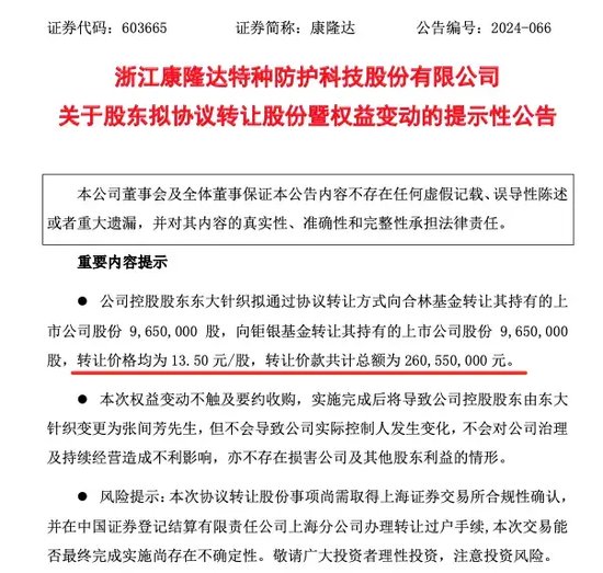 2.6亿元！上市公司控股股东，一口气卖掉1930万股还债！  第1张