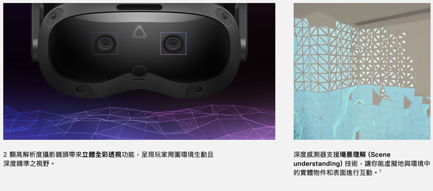 HTC VIVE Focus Vision 头显首销：VR 眼动追踪、支持立体彩透，9888 元  第3张